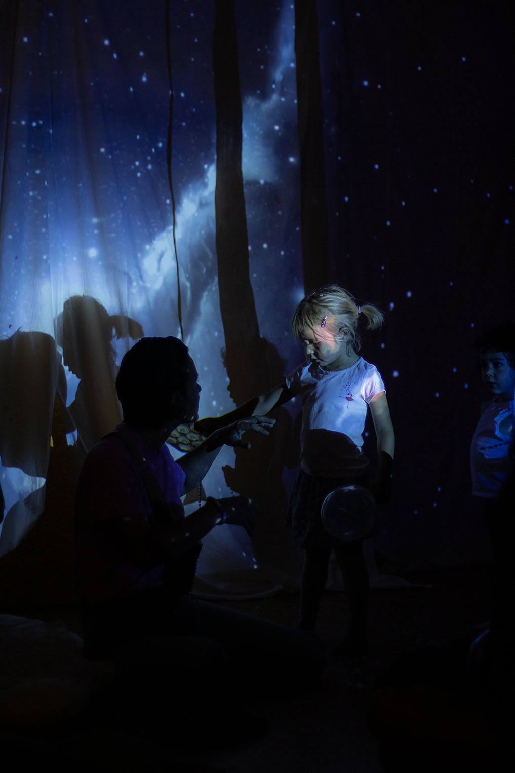installation artistique lumière